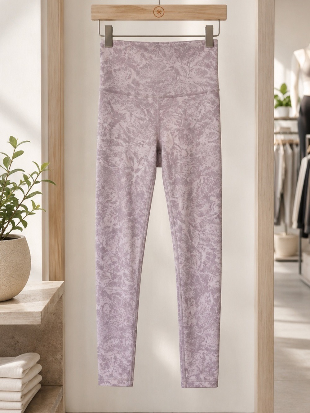 Athleta Elation Textured Tight Leggings XS Mauve Pink High Rise